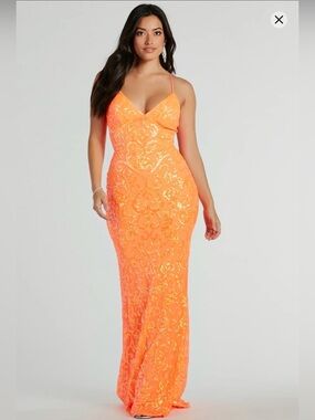 Windsor Cynthia Lace Up Mermaid Dress